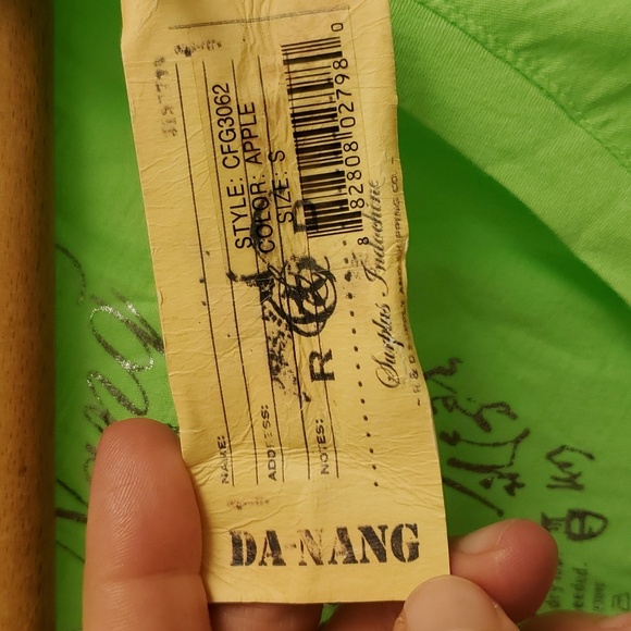 New Da-nang apple green short sleeve tee shirt size small - Picture 4 of 6